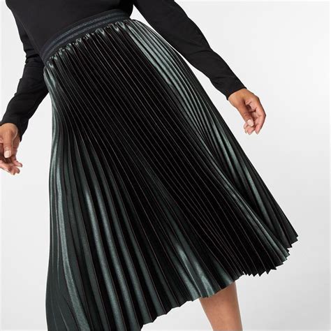 warehouse metallic pleated skirt house of fraser|Biba .